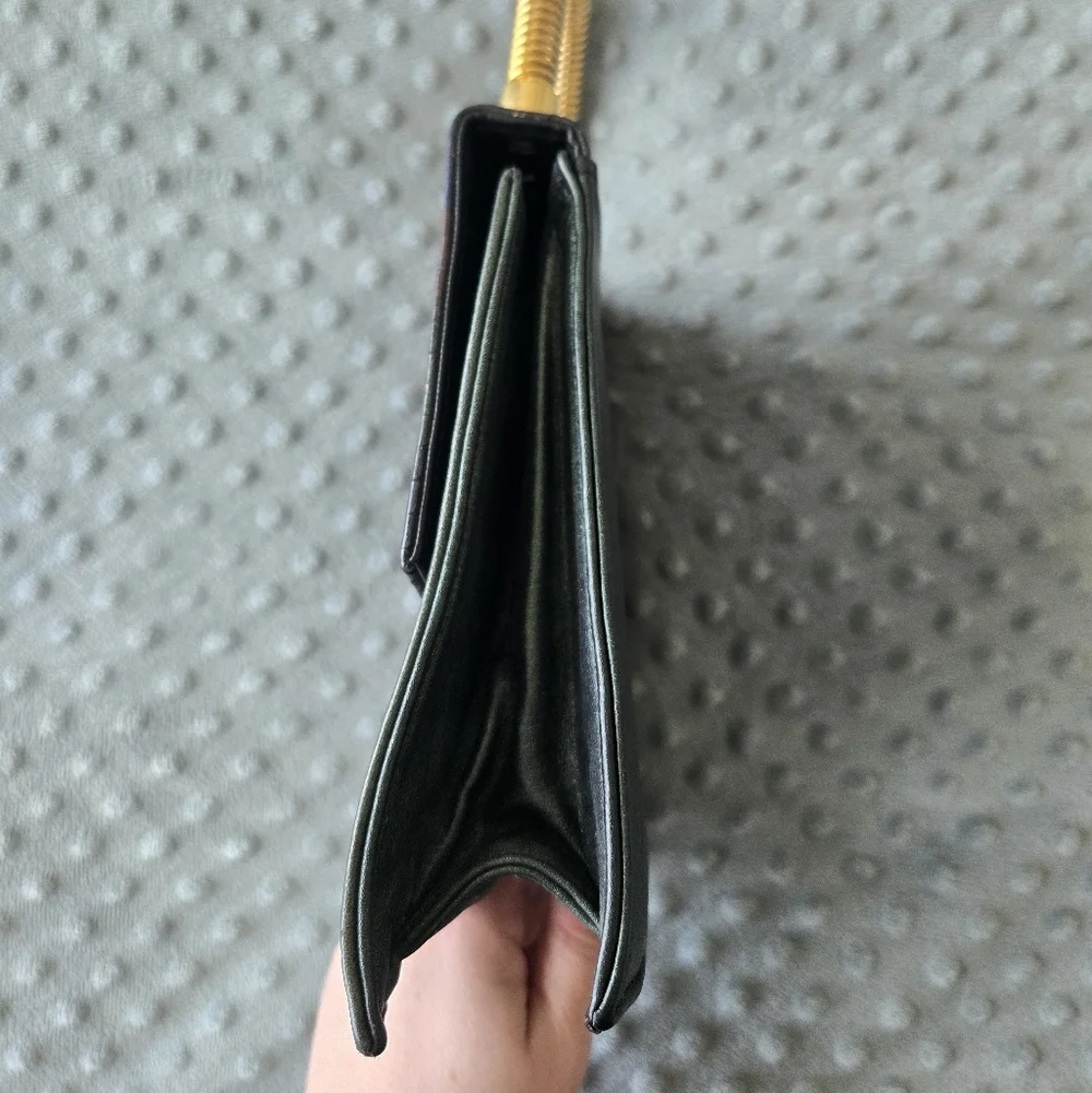 VTG Unbranded Edgy Embossed Snakeskin-Style Handbag - Picture 4 of 7